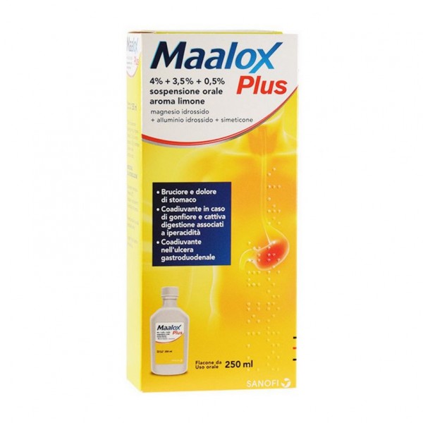 MAALOX PLUS%OS SOSP 4+3,5+0,5%
